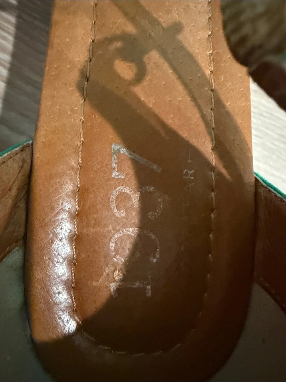 Madewell Teal Suede Wood Wedge Sandals